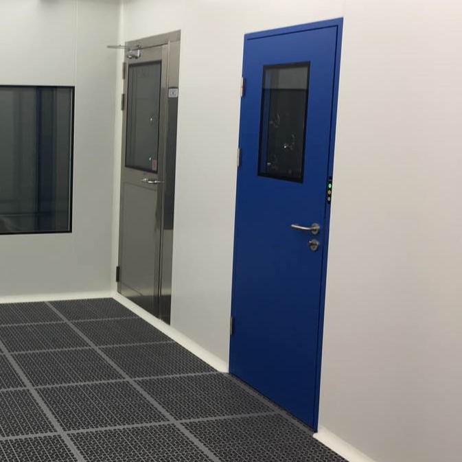 interlock clean room door